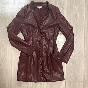 REVOLVE Leather dress— NWT